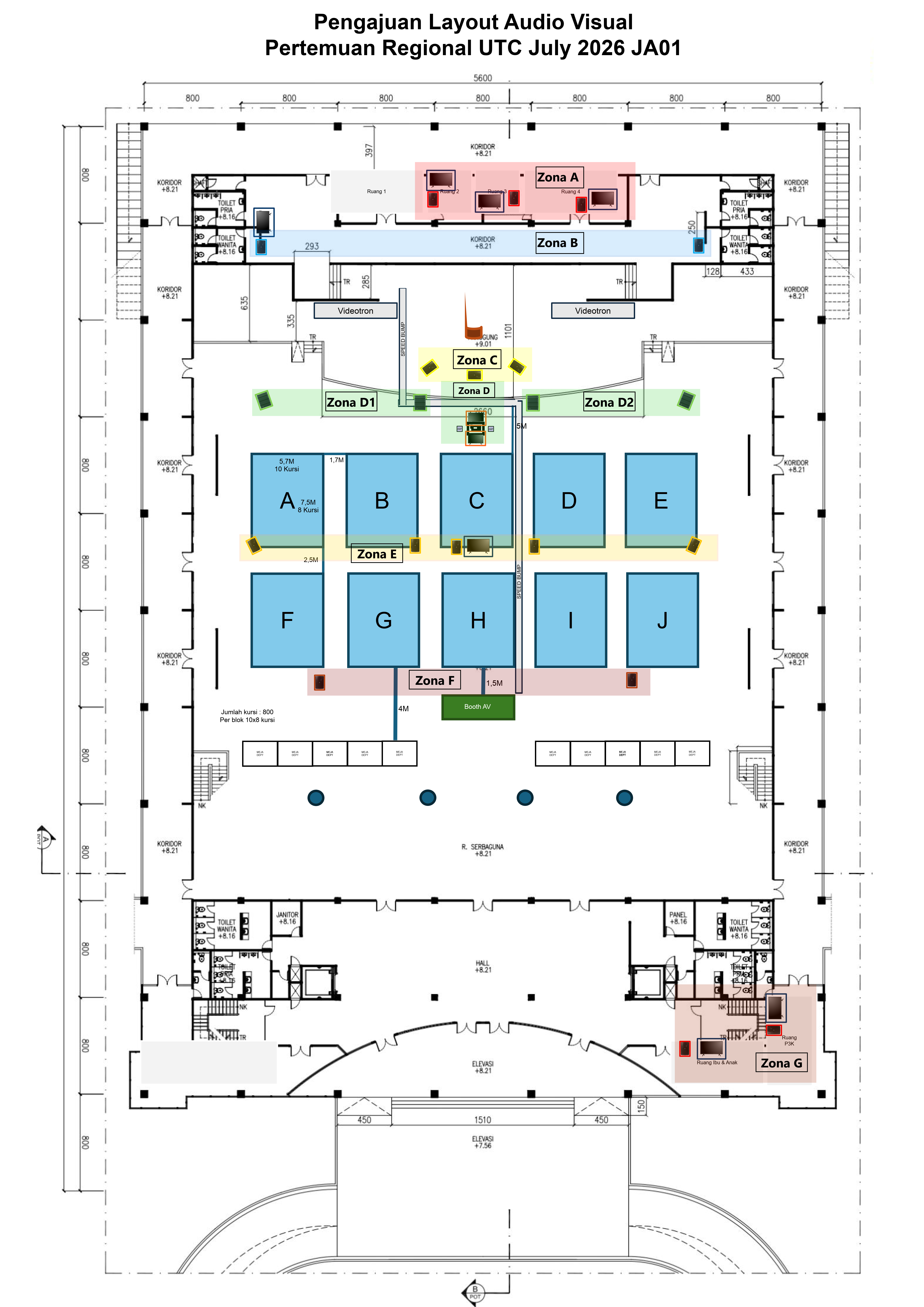 Layout Final AV dan Tata Kursi JA 2026